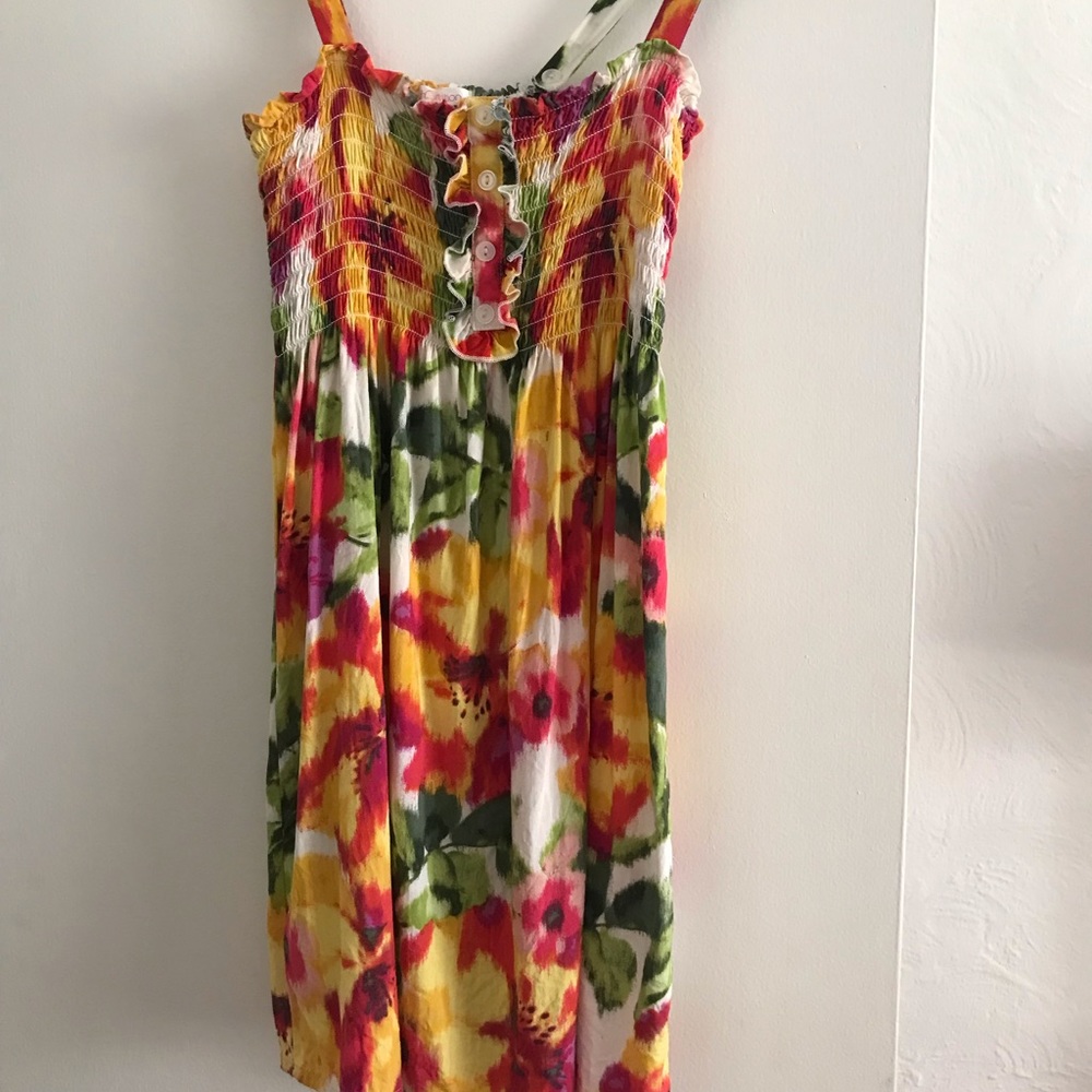 Multi color mini sundress